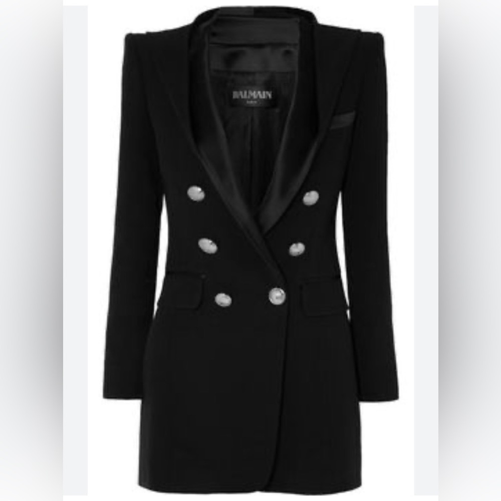 Balmain Long Blazer or Dress with hood